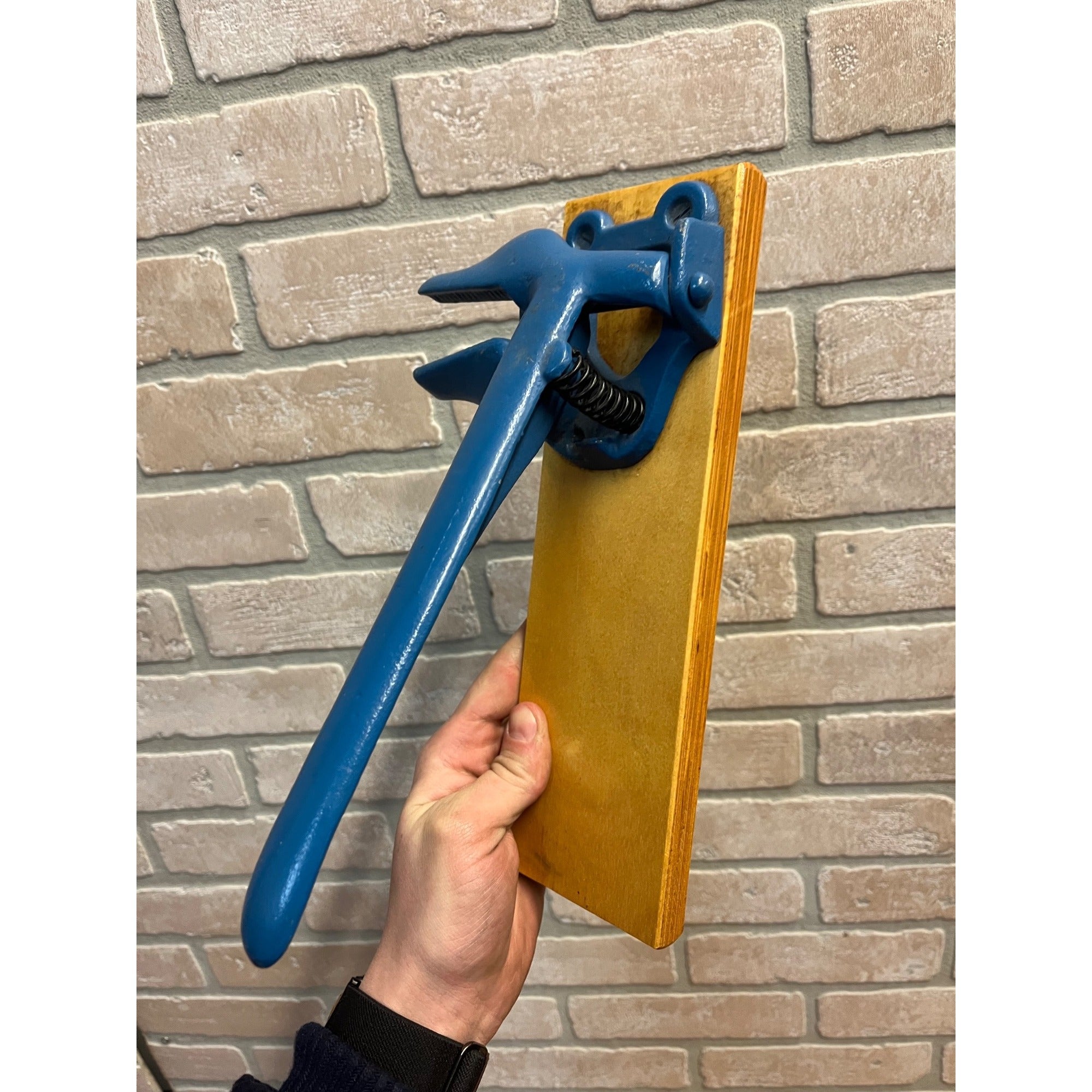 Vintage Cast Iron Wall Mount Nut Cracker or Cork Press Tool Antique