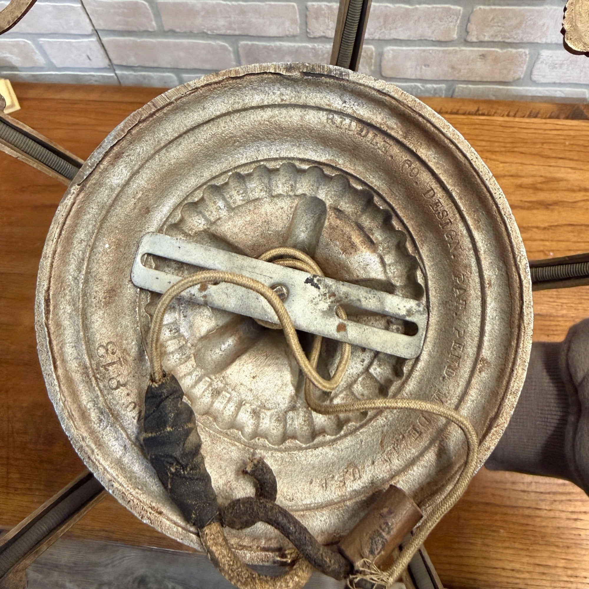 Antique Art Nouveau Victorian Ceiling Light Fixture Chandelier 5-Bulb Riddle Co.