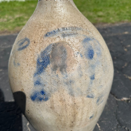 Antique Maxfield Milwaukee Wisconsin Stoneware Jug  Salt Glaze