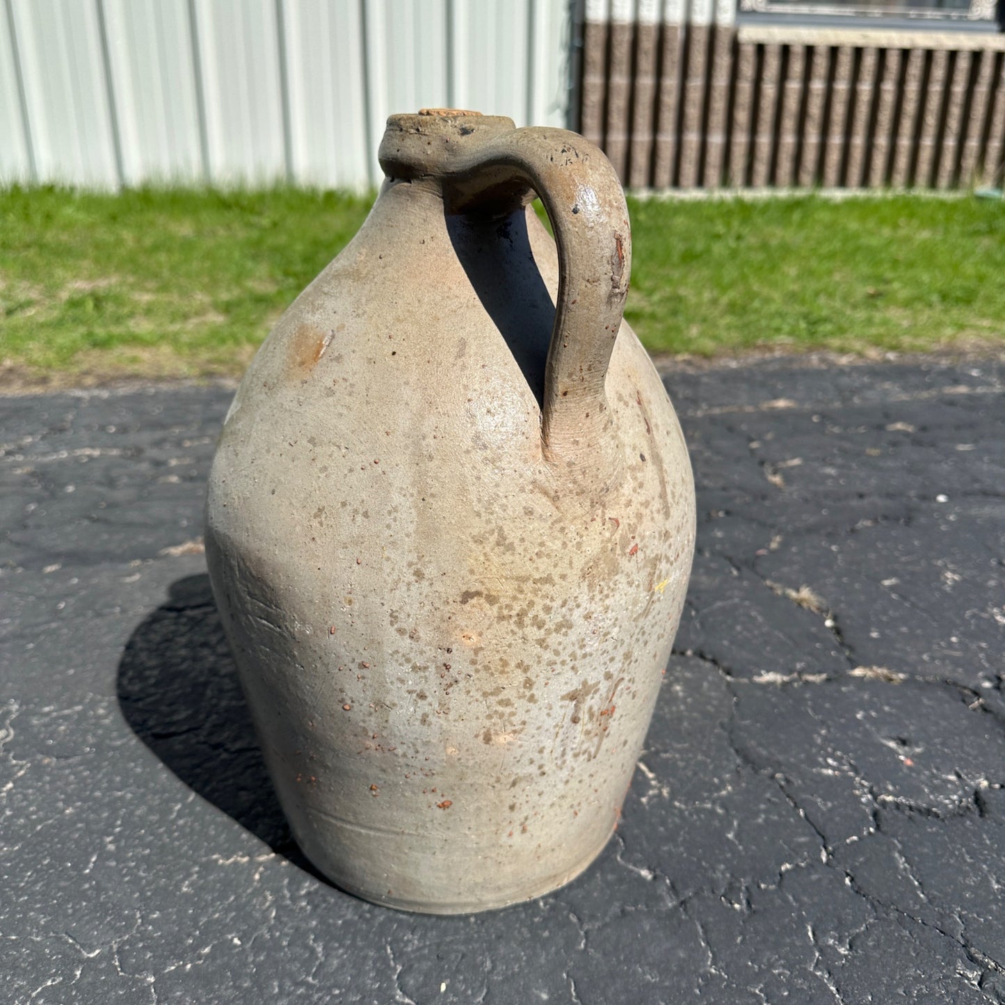 Antique Maxfield Milwaukee Wisconsin Stoneware Jug  Salt Glaze