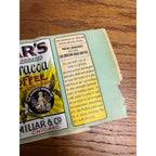 Original Tin Can Label Vintage Coffee c1910 Millars Curacoa Chicago Illinois