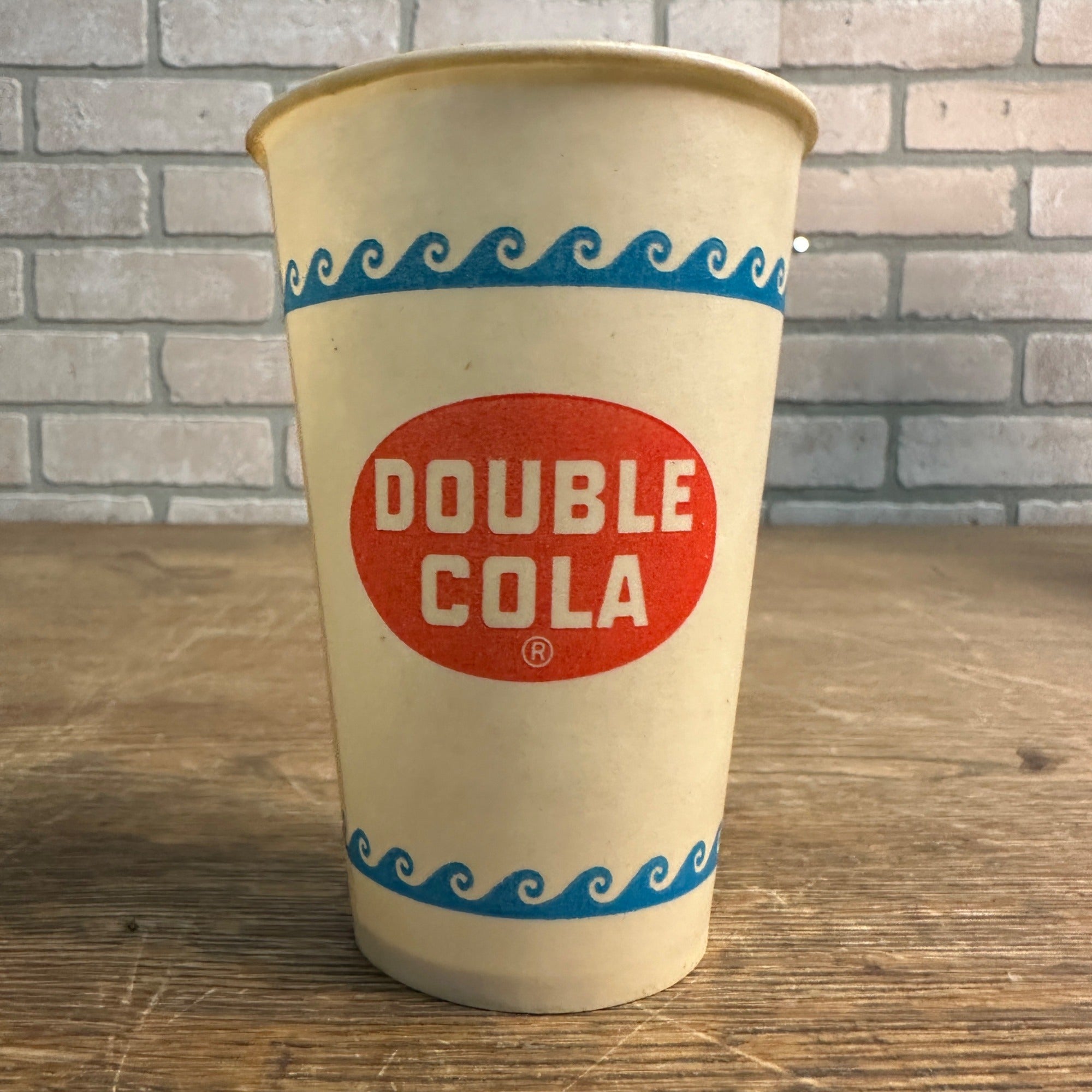 Vintage Double Cola 4-1/2" Paper Wax Promotional Soda Cup