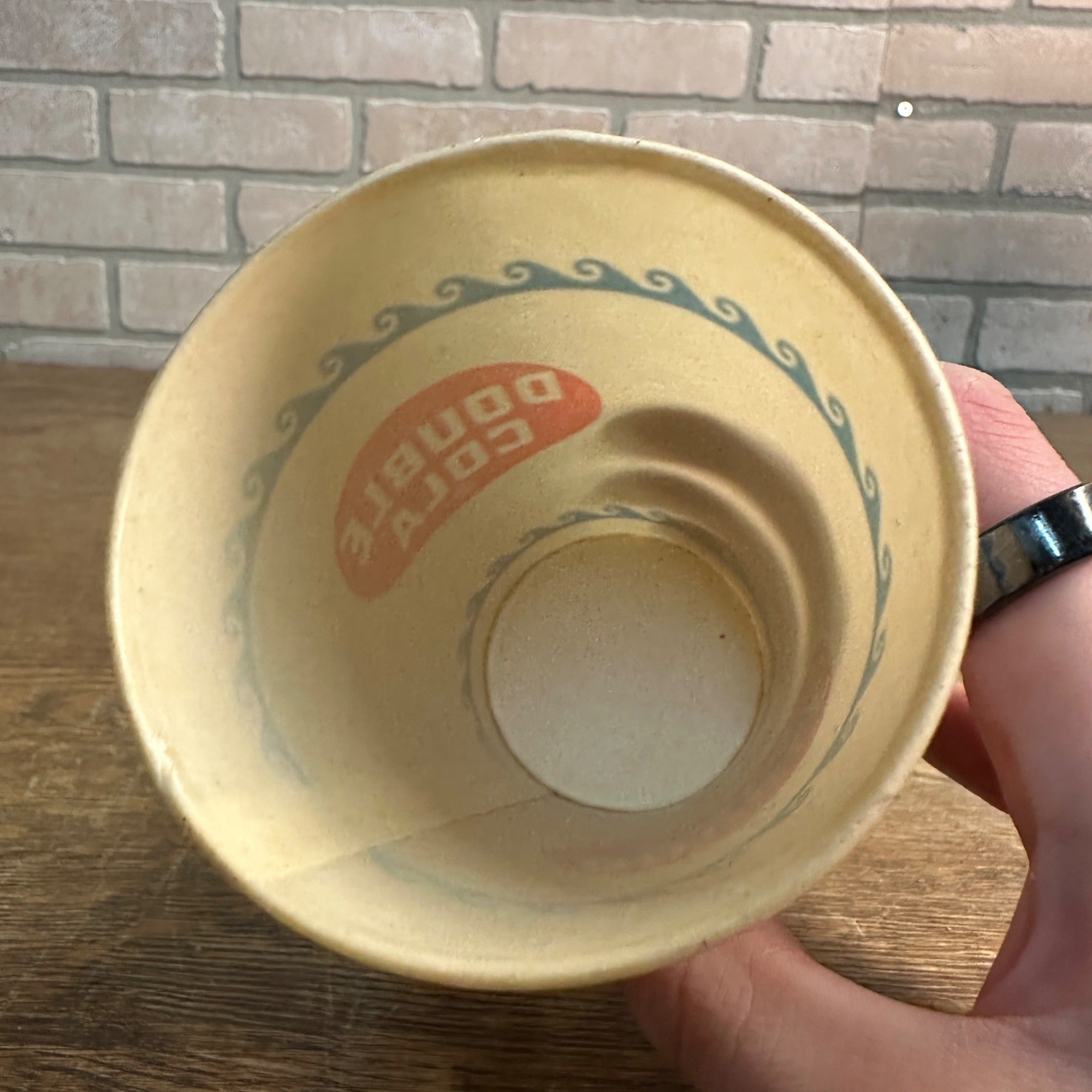 Vintage Double Cola 4-1/2" Paper Wax Promotional Soda Cup