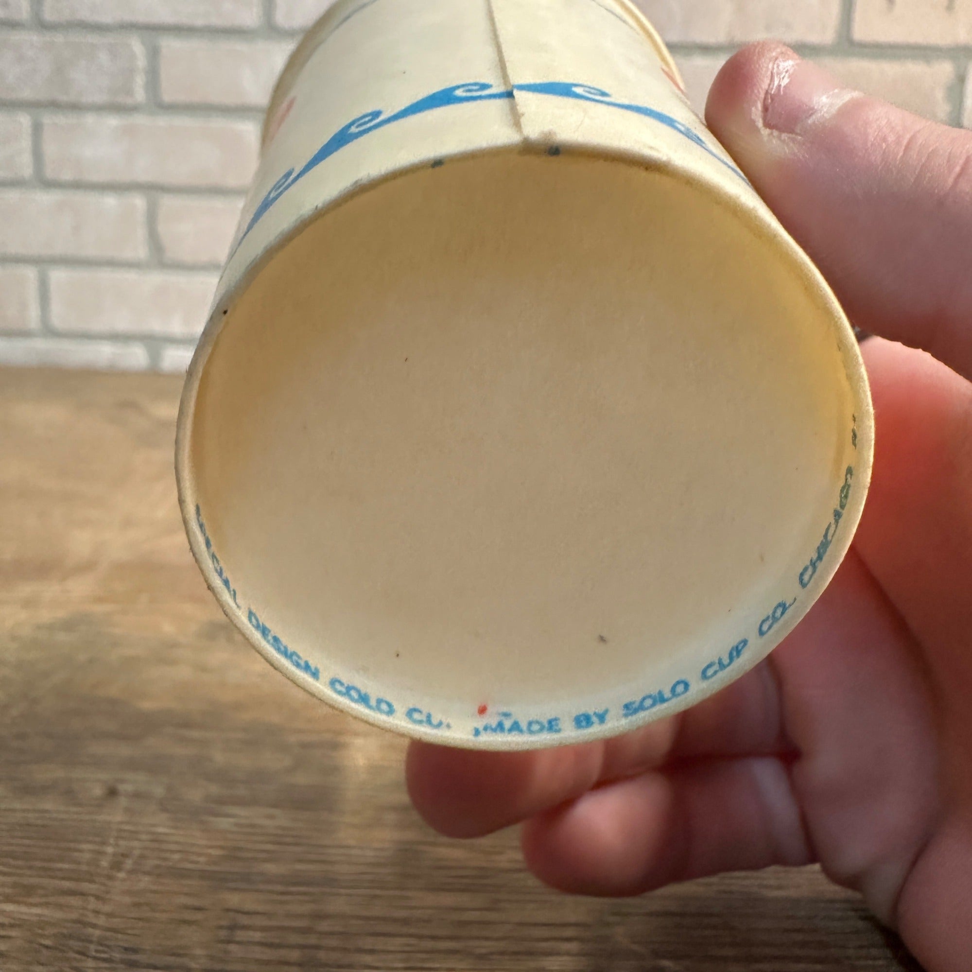 Vintage Double Cola 4-1/2" Paper Wax Promotional Soda Cup