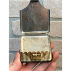 Vintage 1930s Merckens Chocolate Cigarettes Tin Advertiisng Hinged Buffalo NY
