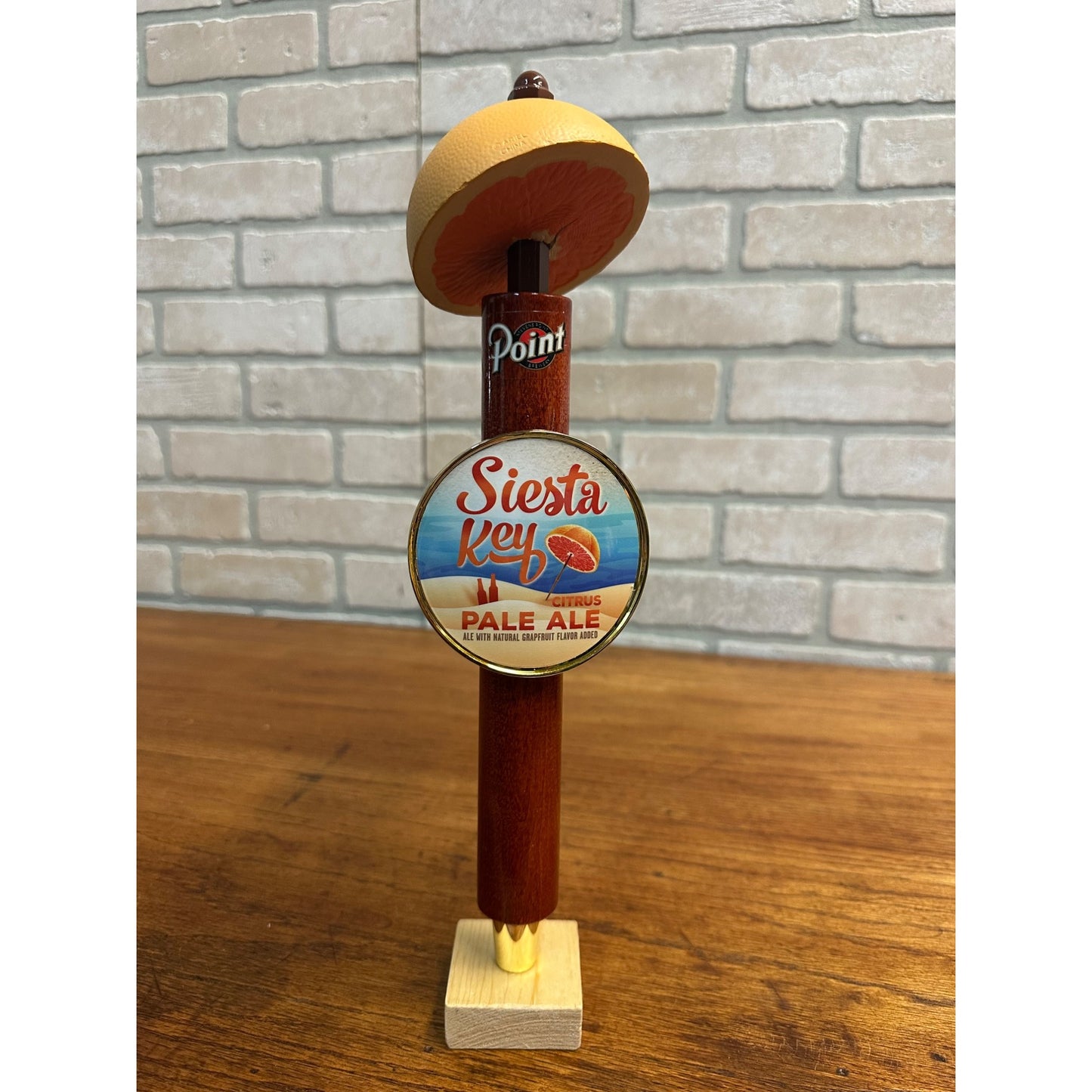 Stevens Point Brewery Point Siesta Key Citrus Pale Ale Beer Tap Handle 13"