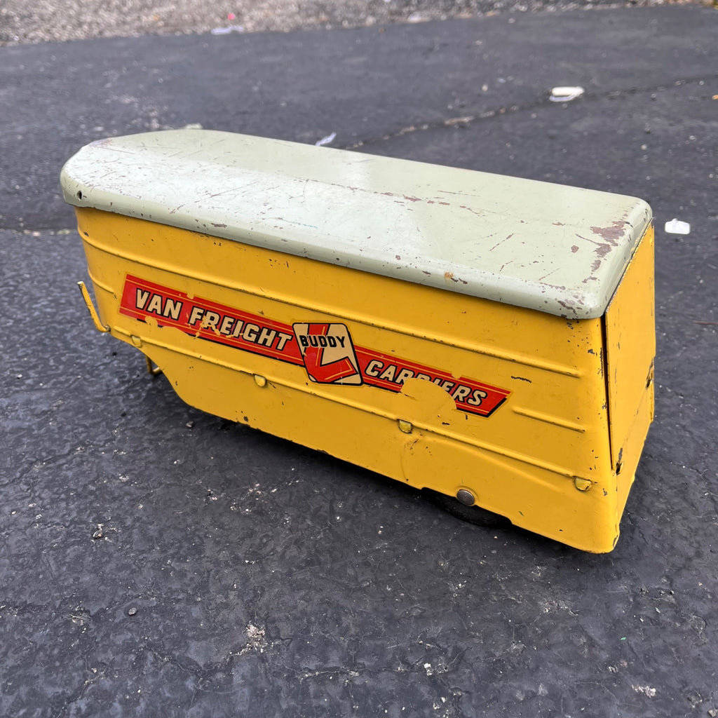 Vintage Buddy L Van Freight Carriers Semi Truck Trailer ONLY Pressed Steel Toy