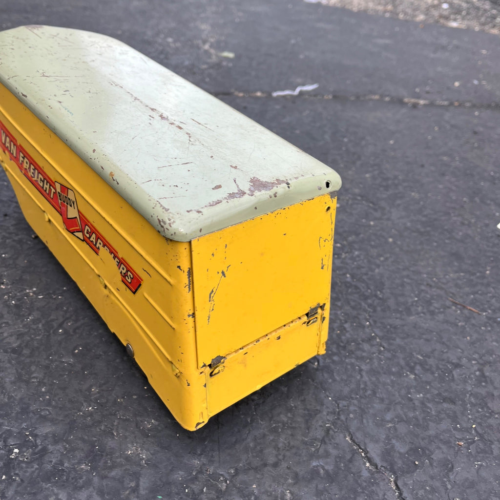Vintage Buddy L Van Freight Carriers Semi Truck Trailer ONLY Pressed Steel Toy