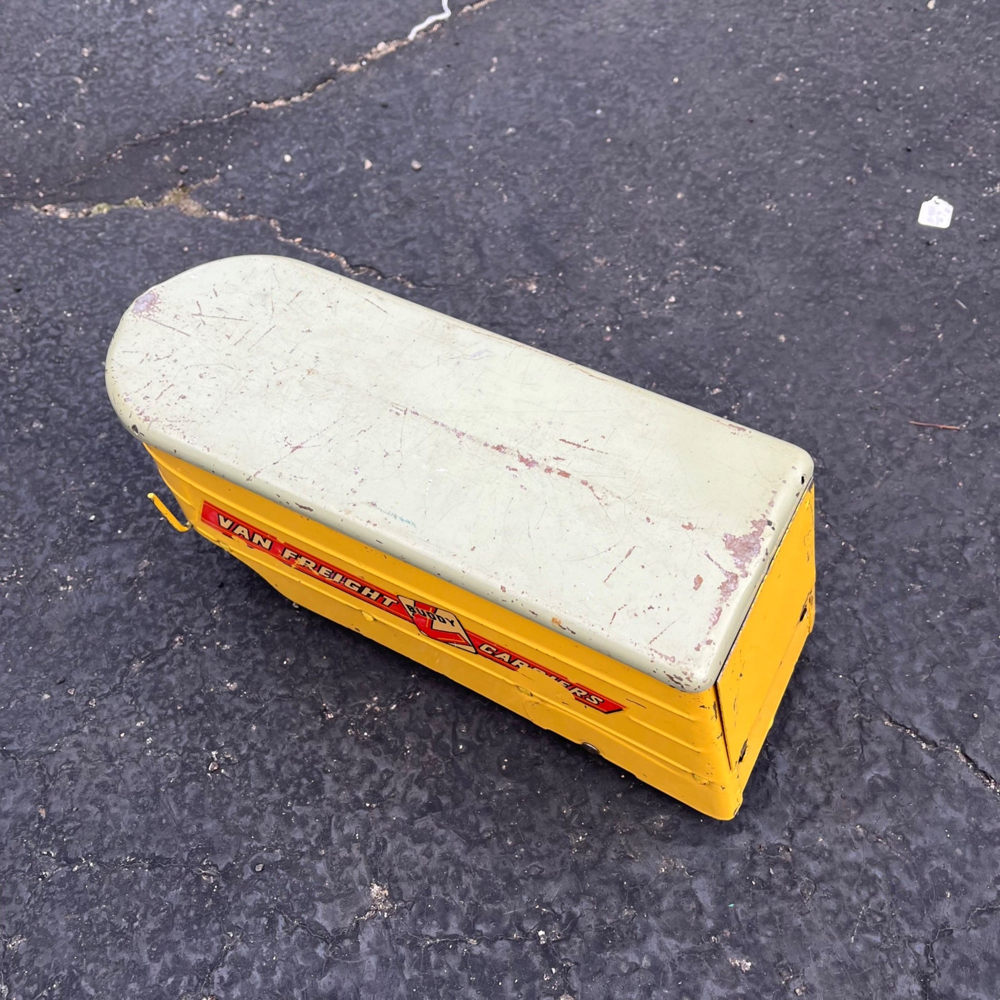 Vintage Buddy L Van Freight Carriers Semi Truck Trailer ONLY Pressed Steel Toy