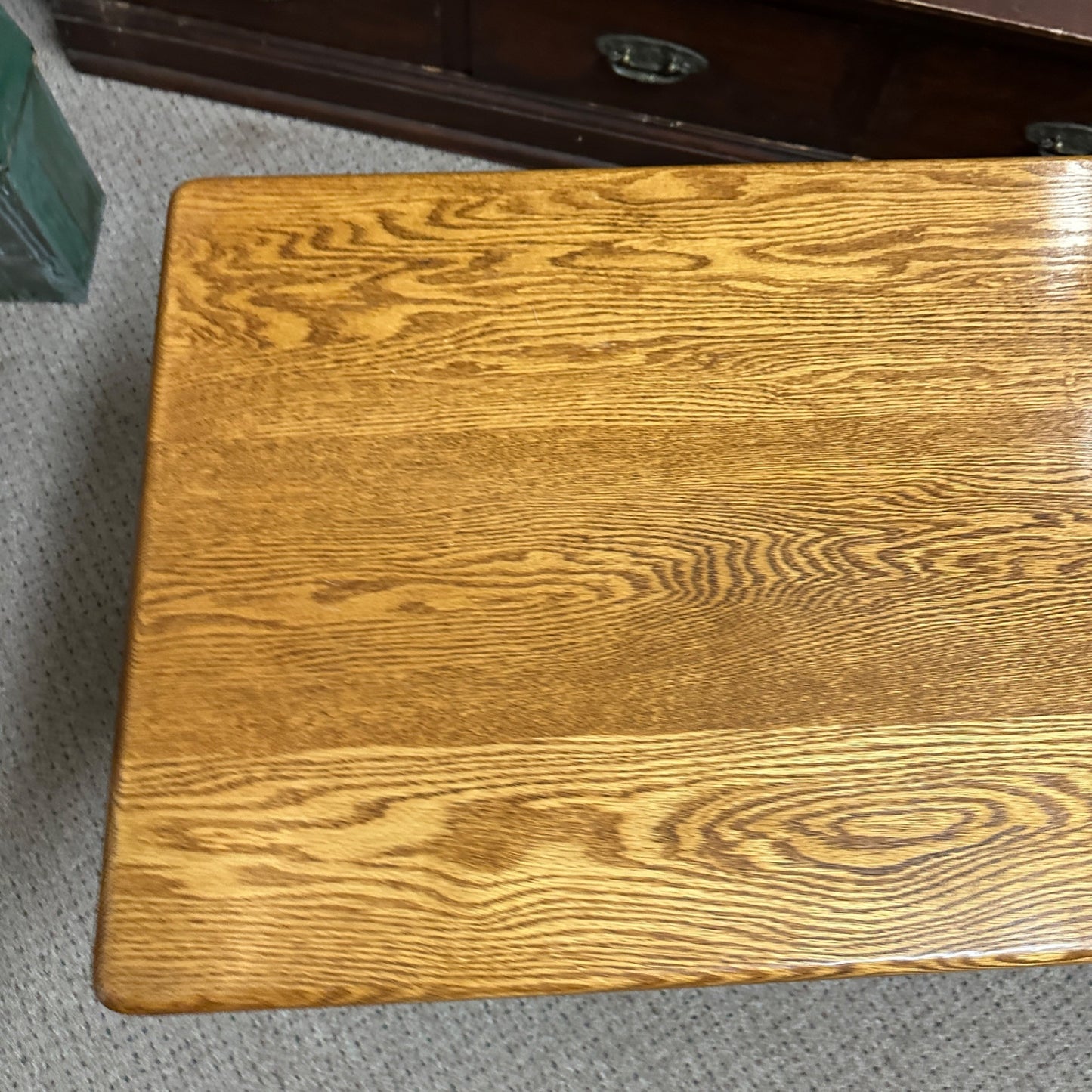 Vintage Oak Wooden Coffee Table