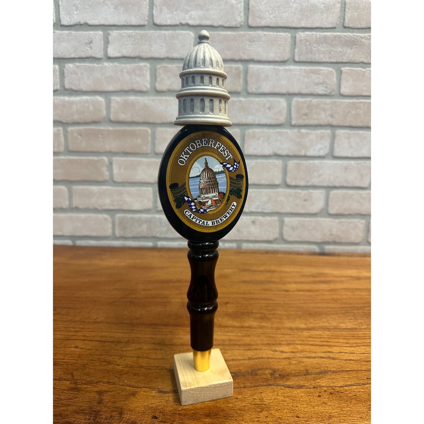 Vintage Capital Brewery Wisconsin Beer 12.5" Tap Handle Oktoberfest