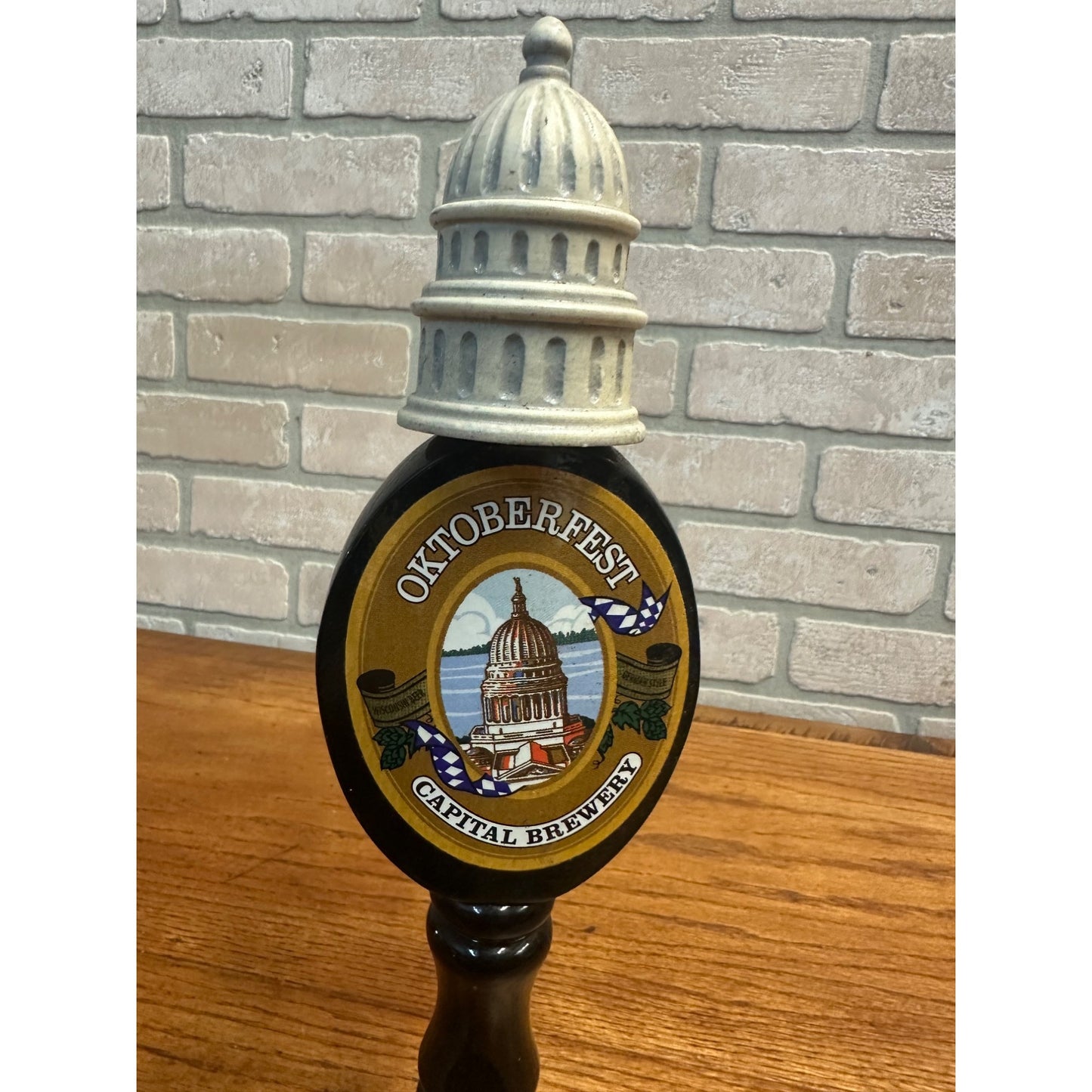 Vintage Capital Brewery Wisconsin Beer 12.5" Tap Handle Oktoberfest