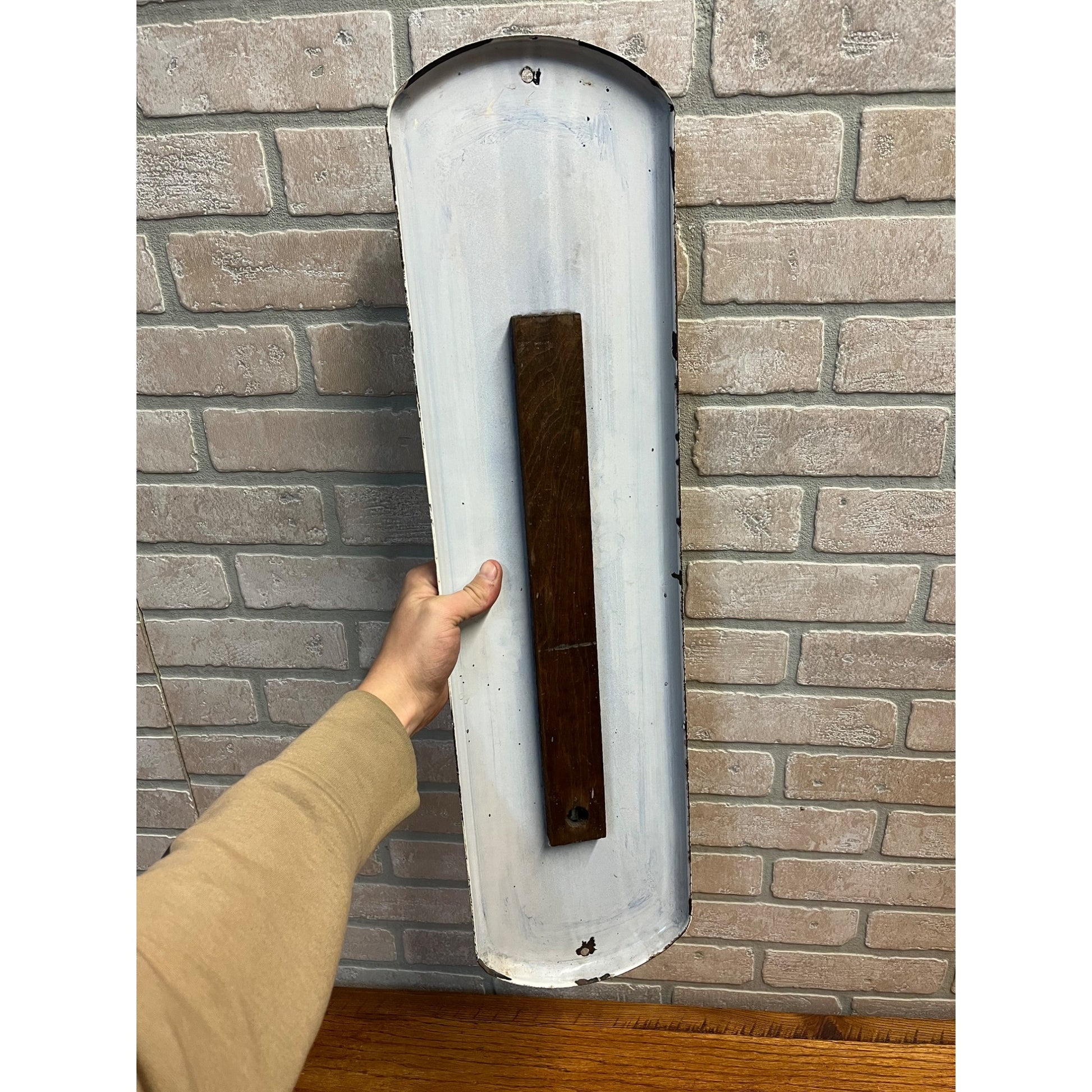 RARE Antique Nature's Remedy Liver Medicine Porcelain Thermometer Advertising