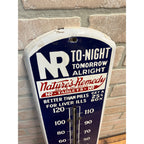 RARE Antique Nature's Remedy Liver Medicine Porcelain Thermometer Advertising