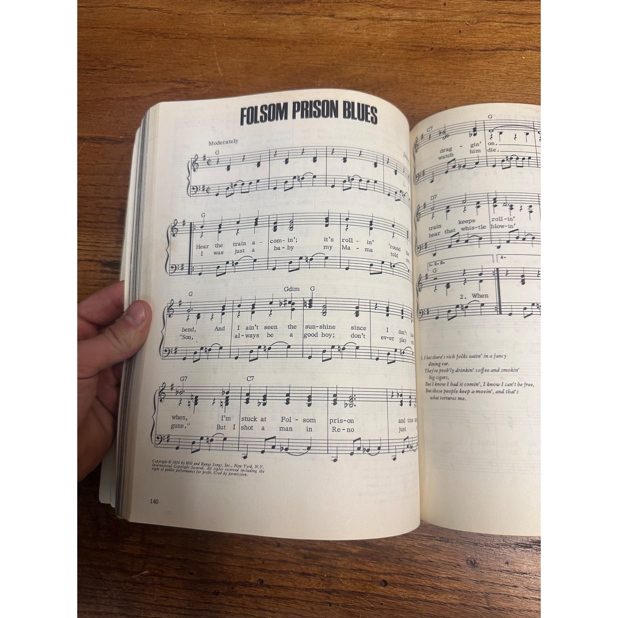 SONGS OF JOHNNY CASH 1970 First Edition Sheet Music Song Book w/History Photos