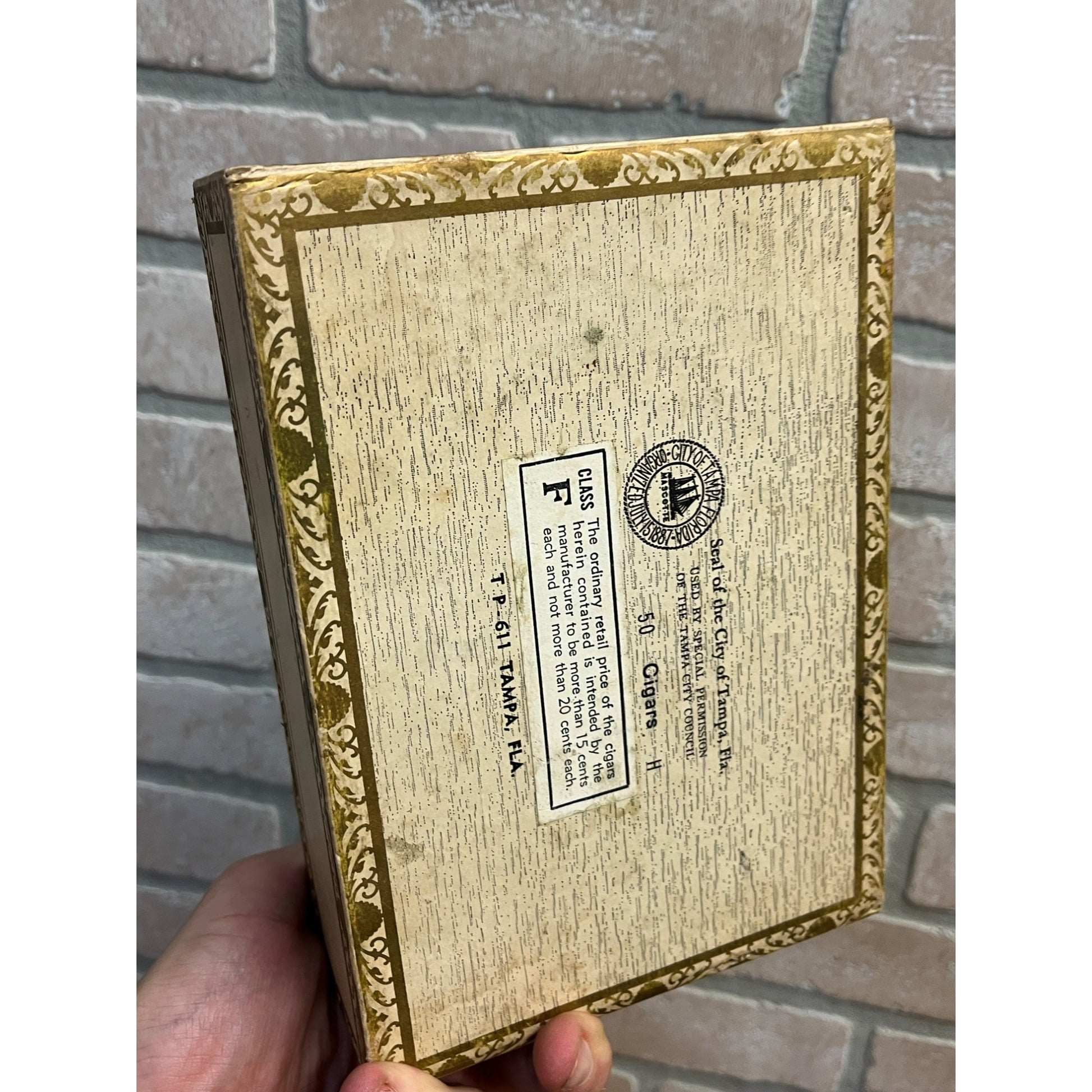Vintage Guesta Rey Cigar Box Pressed Cardboard Advertising Panama Pacific Expo