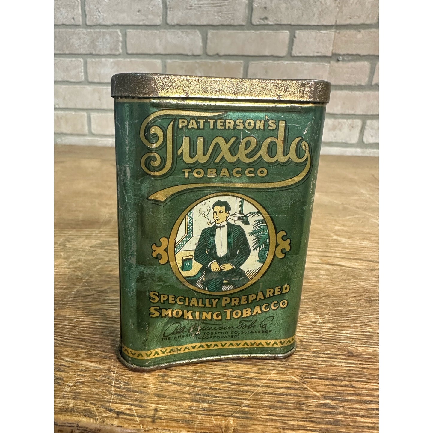 Patterson's Tuxedo Tobacco Patterson Tobacco Co, VA circa 1920's Pocket Tin