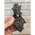 Vintage Cast Iron Bracket 5.25" Mount Bracket for Wall Oil / Kerosene Lamp JM-3a