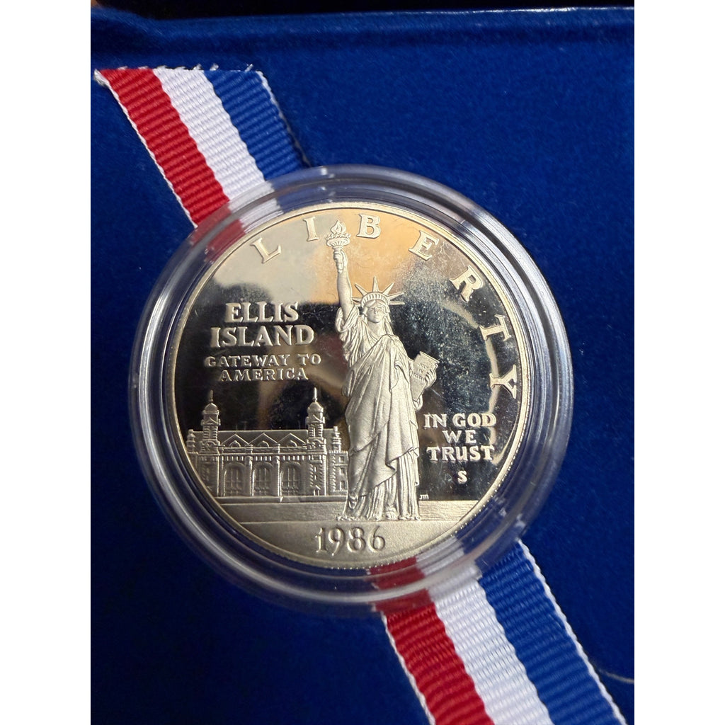1986 S Proof Statue of Liberty One Dollar Silver Commemorative