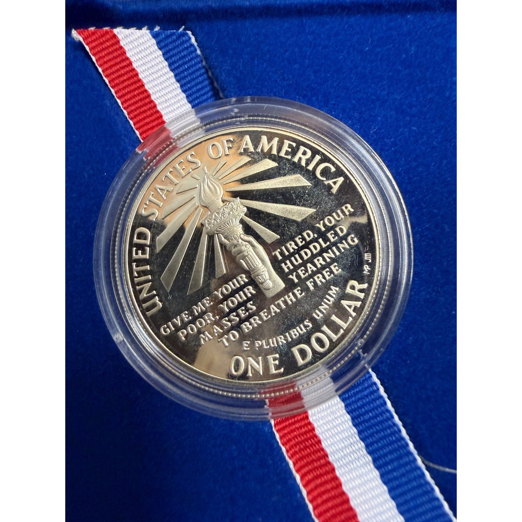 1986 S Proof Statue of Liberty One Dollar Silver Commemorative