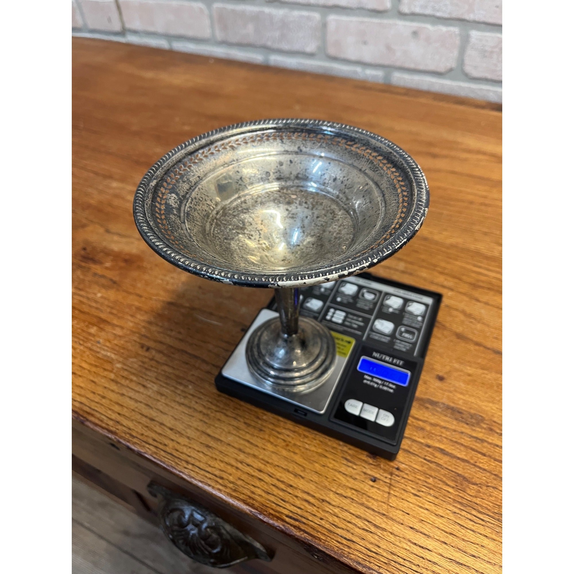 Hamilton Sterling Silver 4.43 troy oz Weighted Base Compote - 148.67g grams