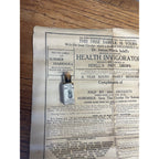 Antique 1900s Isdell Remedy Sample Medicine Bottles & Sales Sheet Syracuse NY