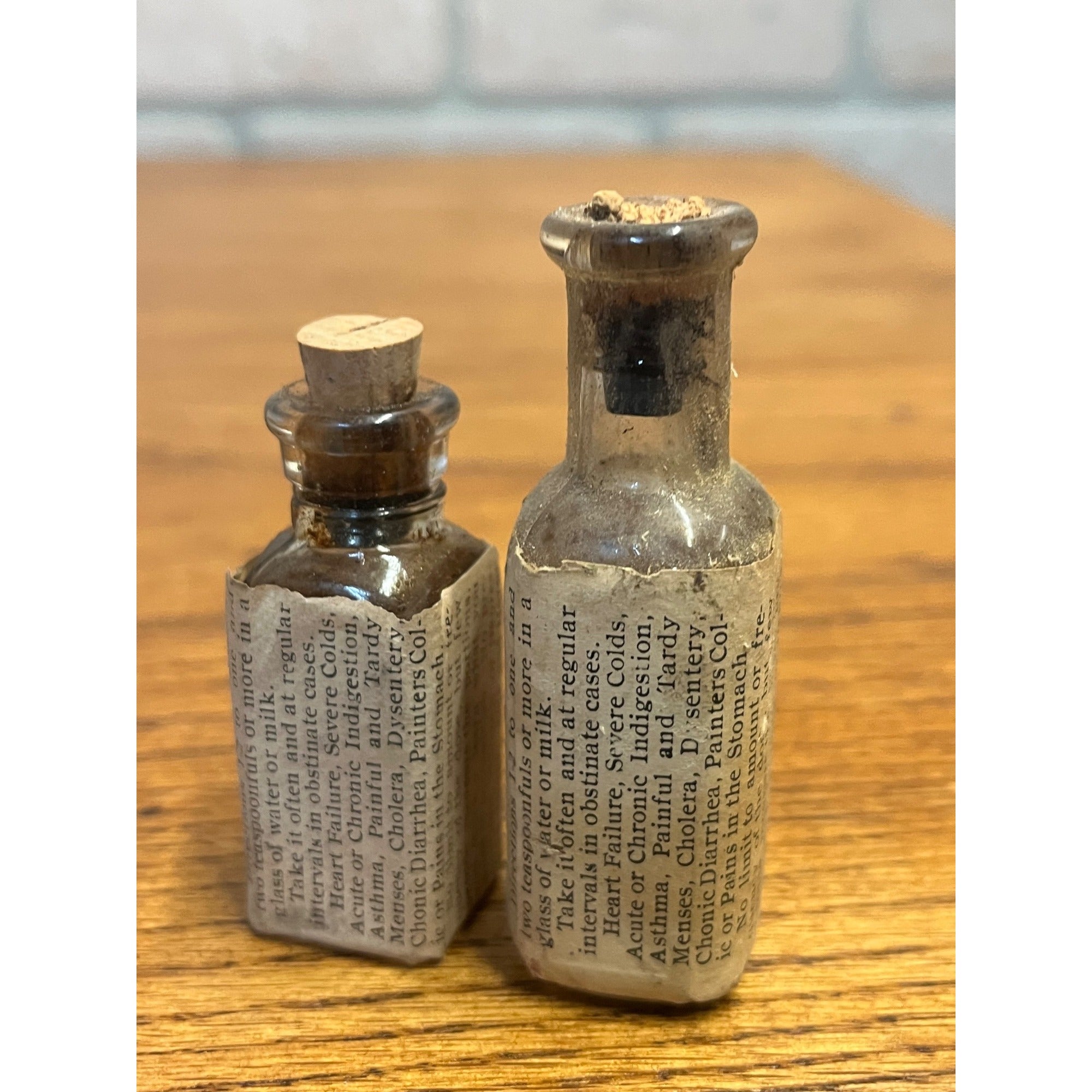 Antique 1900s Isdell Remedy Sample Medicine Bottles & Sales Sheet Syracuse NY