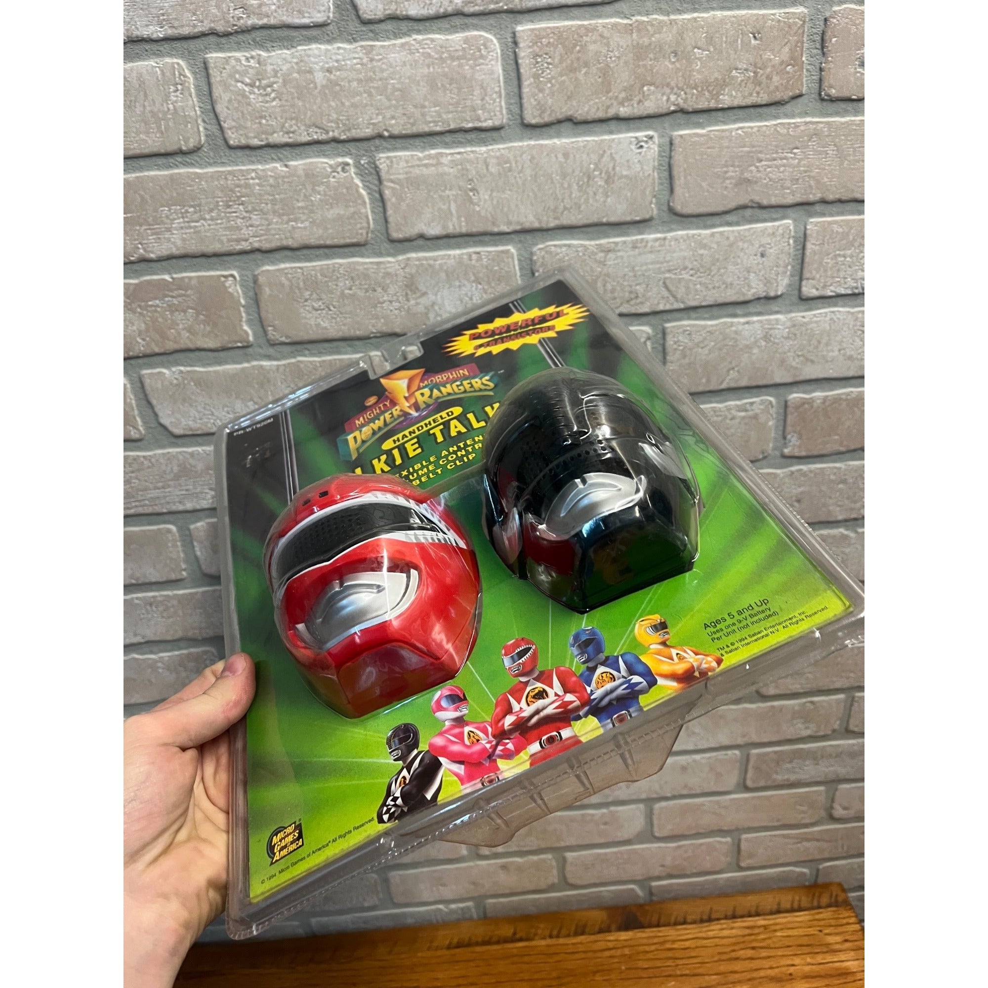 Vintage Mighty Morphin Power Rangers Walkie Talkies Toy Sealed New 1994