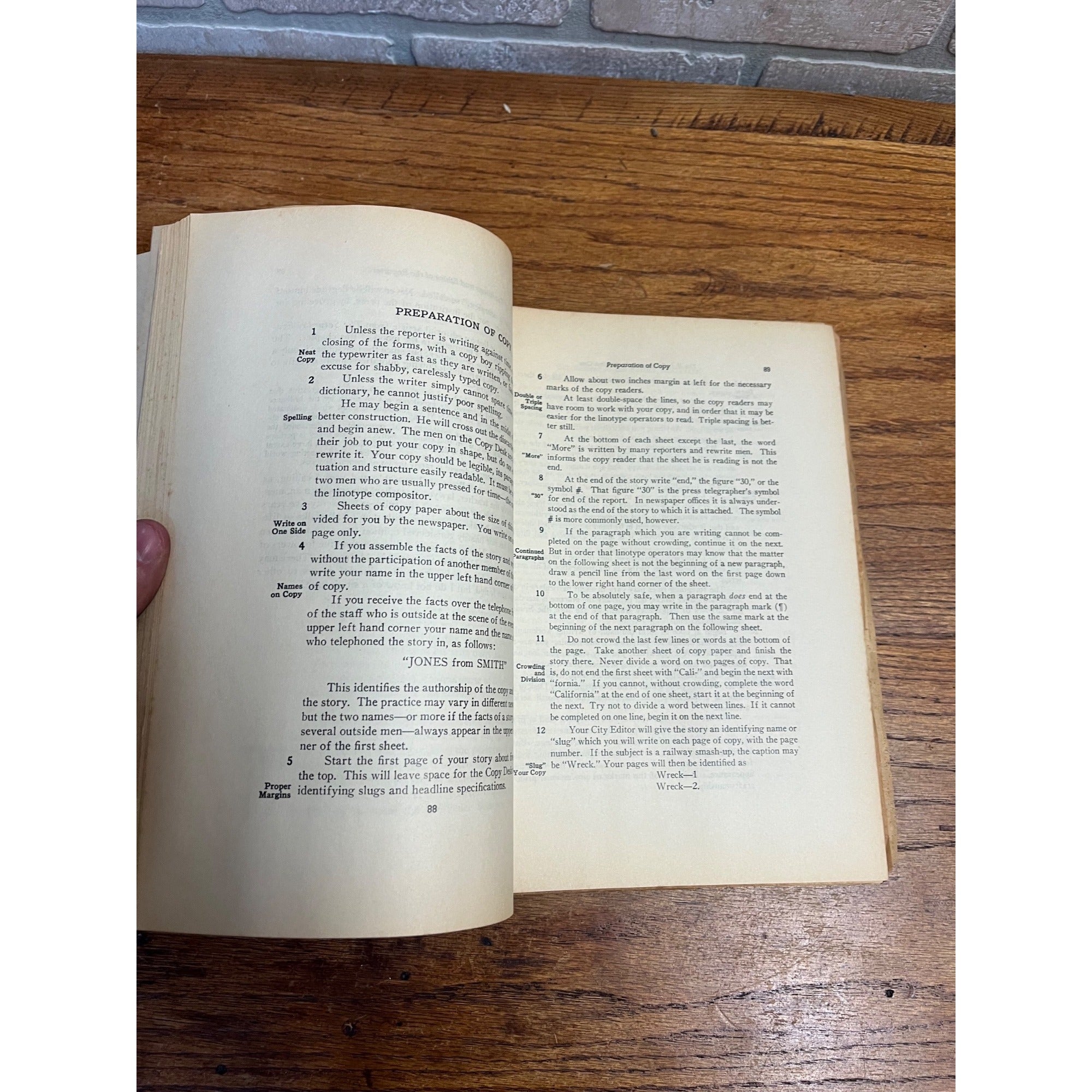 Vintage Newspaper Institute of America Handbook for Writers 1937 Dotson