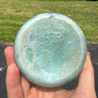Antique Mason Quart Aqua Blue Opaque Patent 1958 CFJ Co Fruit Canning D308