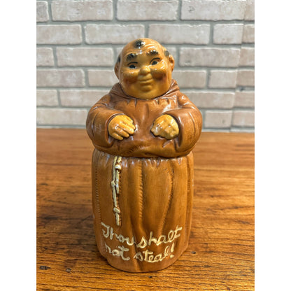 Vintage 1960’s Friar Monk Coin Bank “Thou Shalt Not Steal” Twin Winton USA