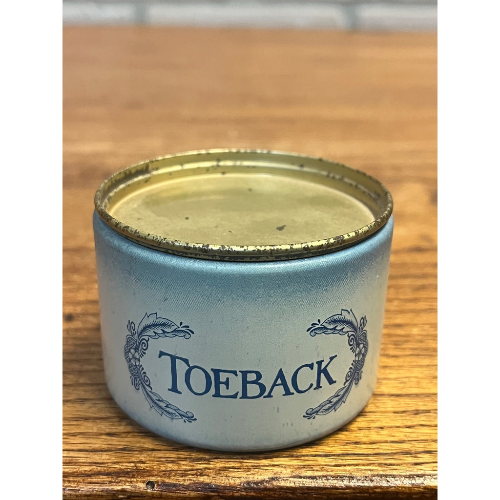 Vintage 1950s Toeback Tinder Box Tobacco Tin Tinder Kinder One Ounce