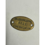 Vintage Dog License Tag Fond du Lac County, Wisconsin 1936