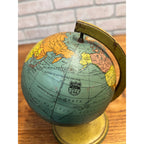 Vintage Tin Litho J. Chein & Co. World Globe Rotating Base 1920's-1930's