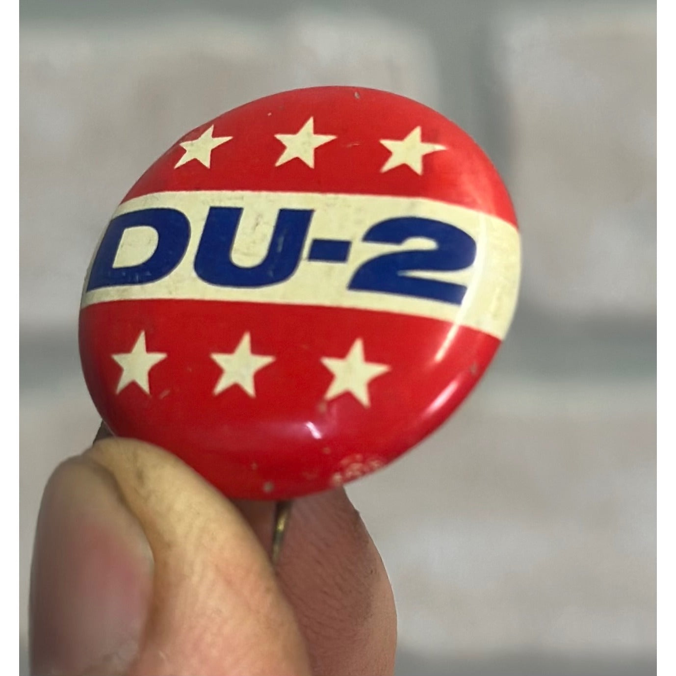 Vintage 1988 Michael Dukakis Presidential Campaign DU-2 Pin Button Pinback