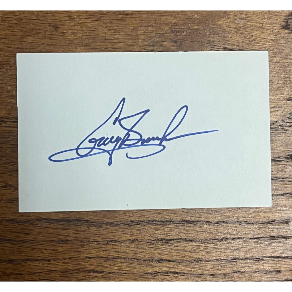 Greg Brock Signed Autographed Cut Index Card Dodgers Brewers