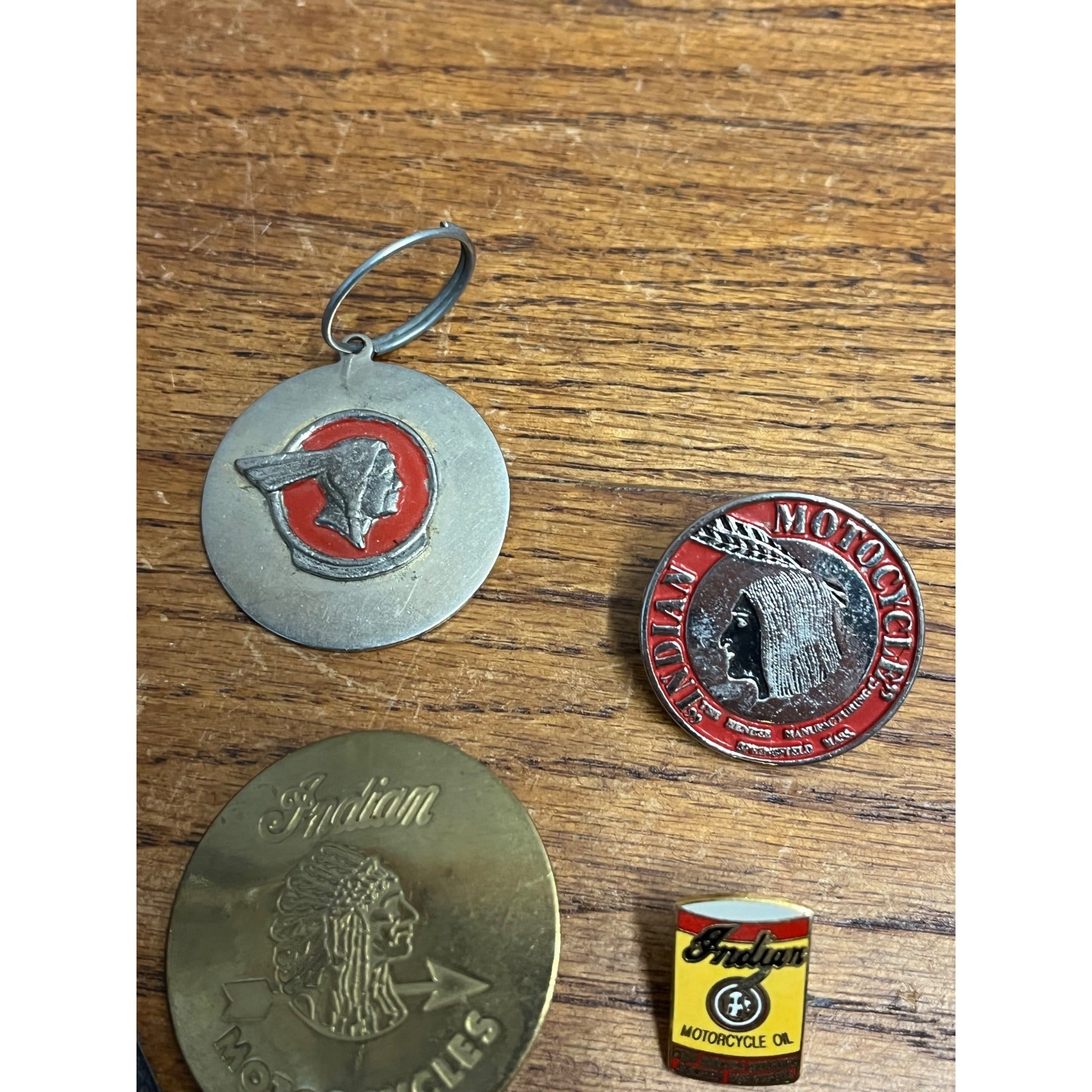 Vintage Indian Motorcycle Collectible Pins Hat Lapels Pinbacks Keychain +