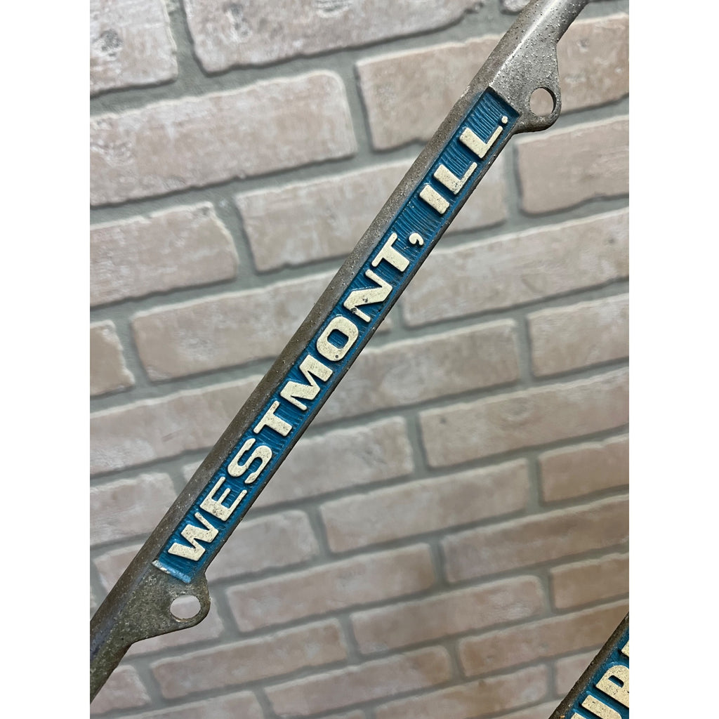 Vintage Laurel Motors Westmont IL Mercedes-Benz BMW Metal License Plate Frame