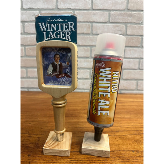 Samuel Adams White Ale Nitro Tap Handle + Winter Ale Tappers Bar Pub