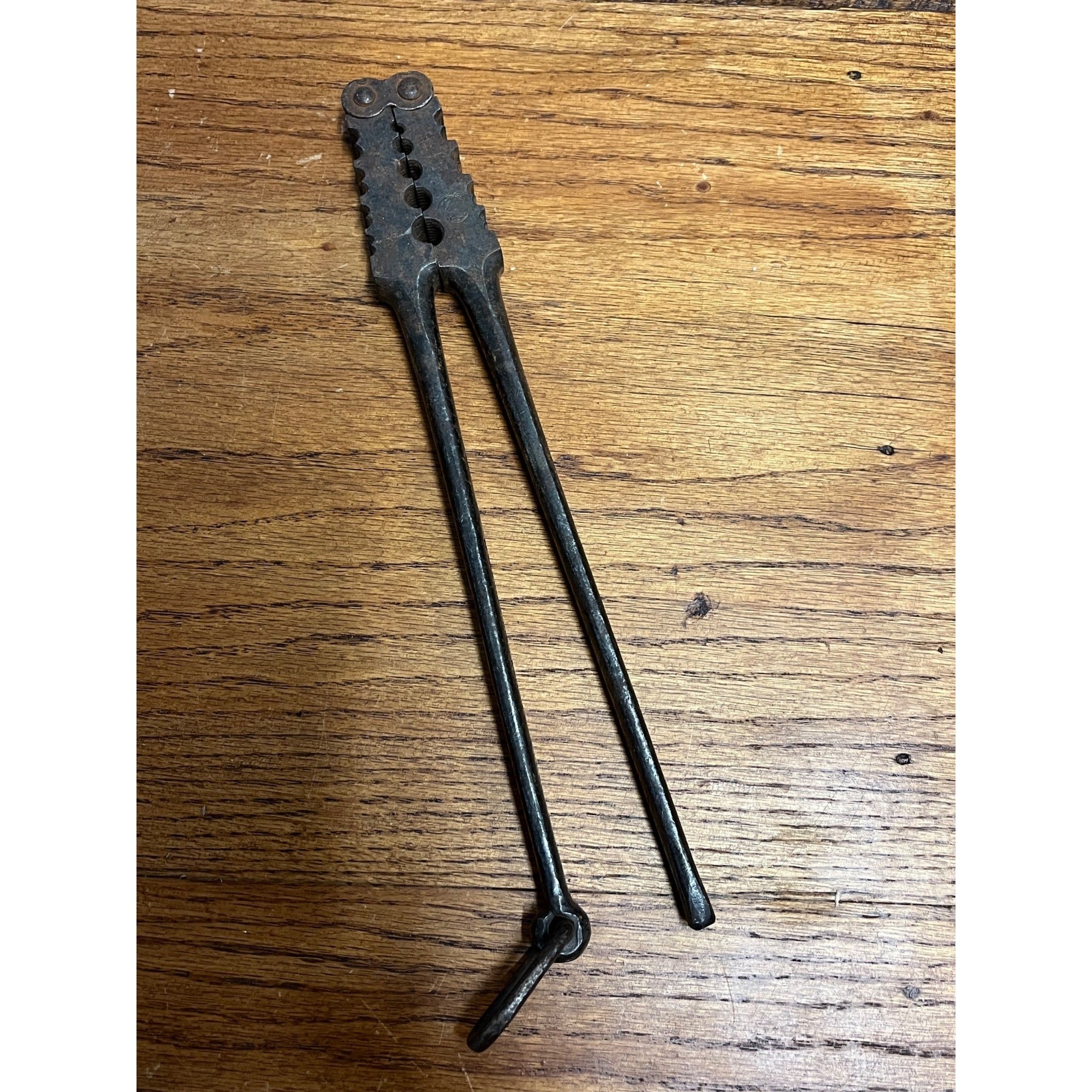 Vintage Klein Sons Tools Lineman Reversible Splicing Crimping Antique Iron Tool