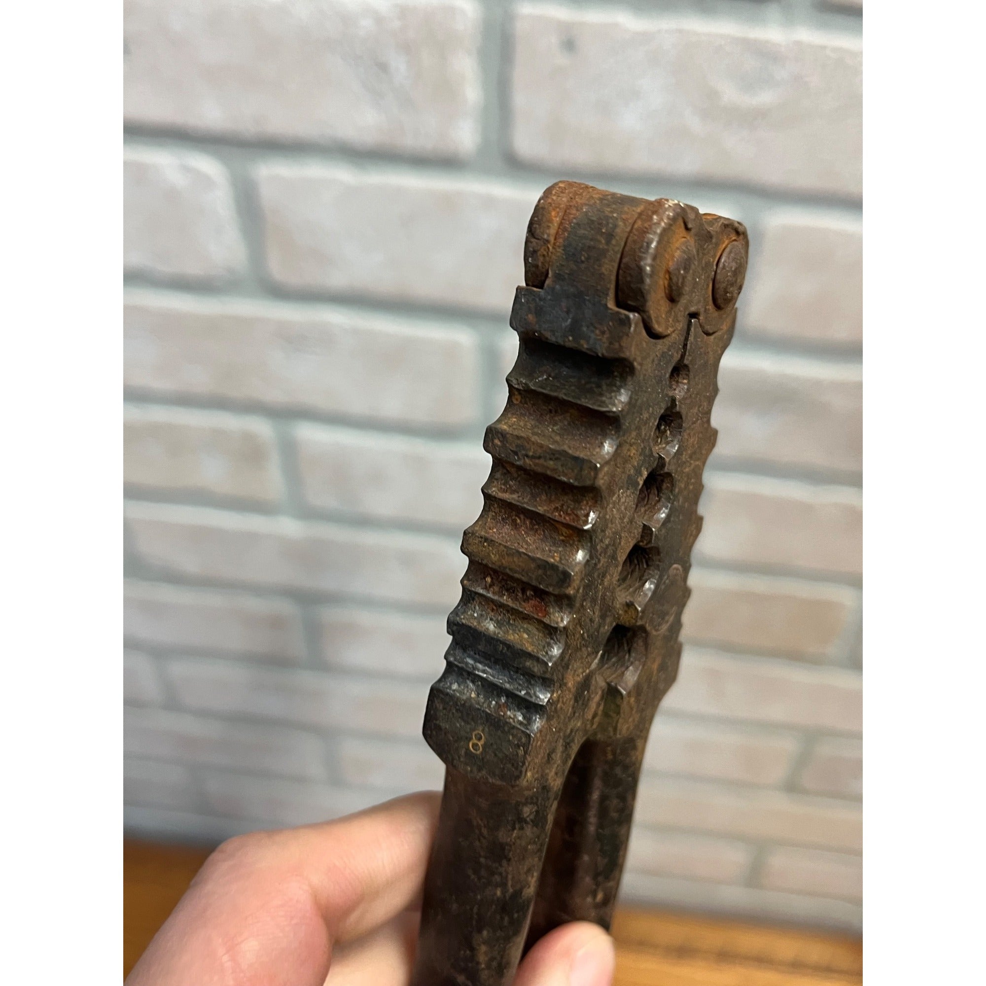 Vintage Klein Sons Tools Lineman Reversible Splicing Crimping Antique Iron Tool