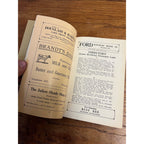Vintage 1936 Jansens Directory of Pewaukee Wisconsin Business Guide Ads Wis WI