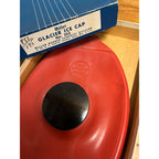Vintage 1950s Miller Glacier Ice Cap Rubber Refillable Ice Pack w/ Orig. Box