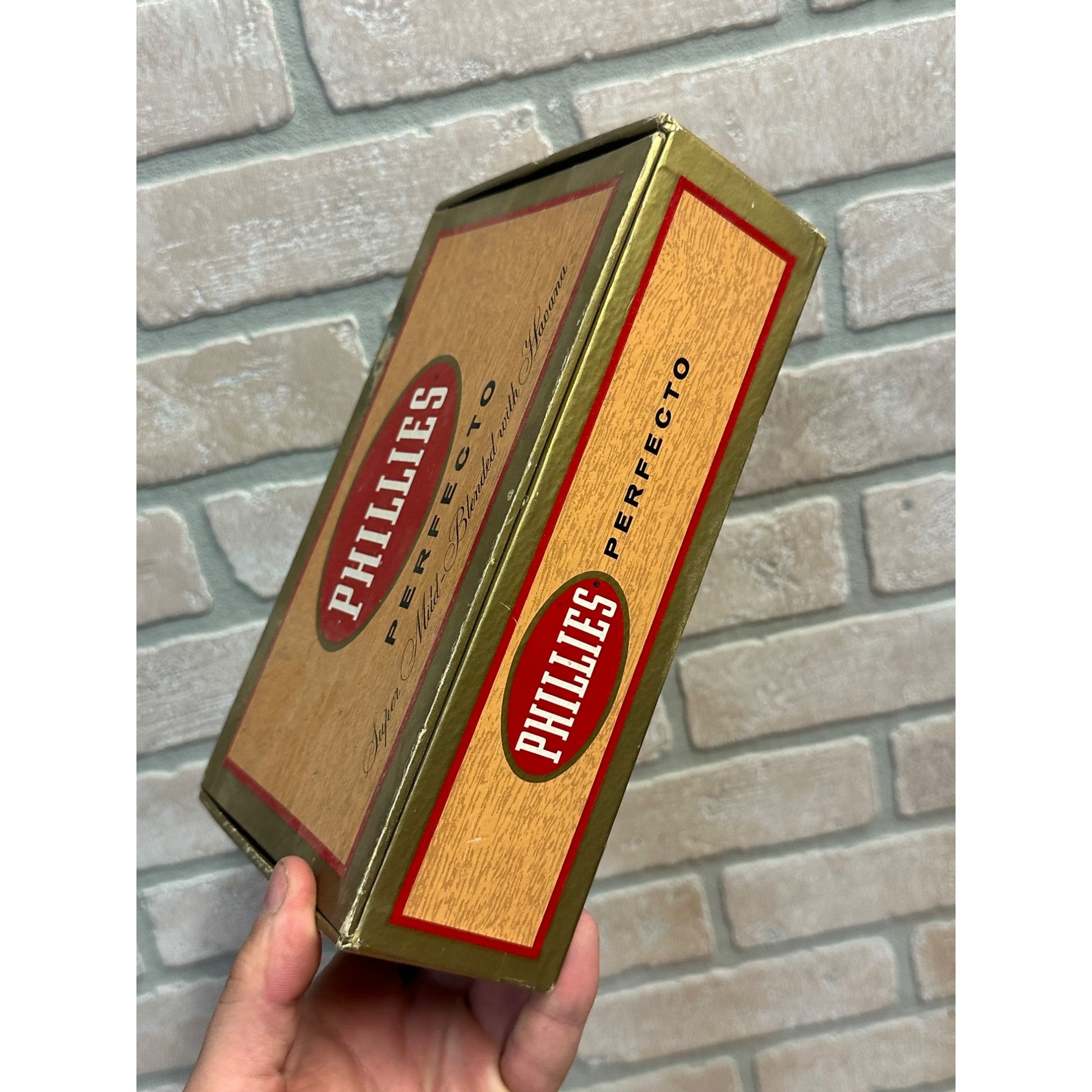 Vintage 1957 Phillies Perfector Cigar Box Milton Berle NBC TV Star Bayuk Co.