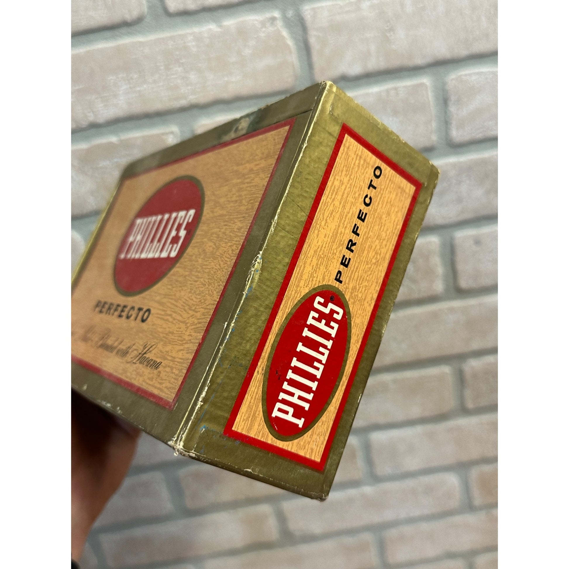 Vintage 1957 Phillies Perfector Cigar Box Milton Berle NBC TV Star Bayuk Co.