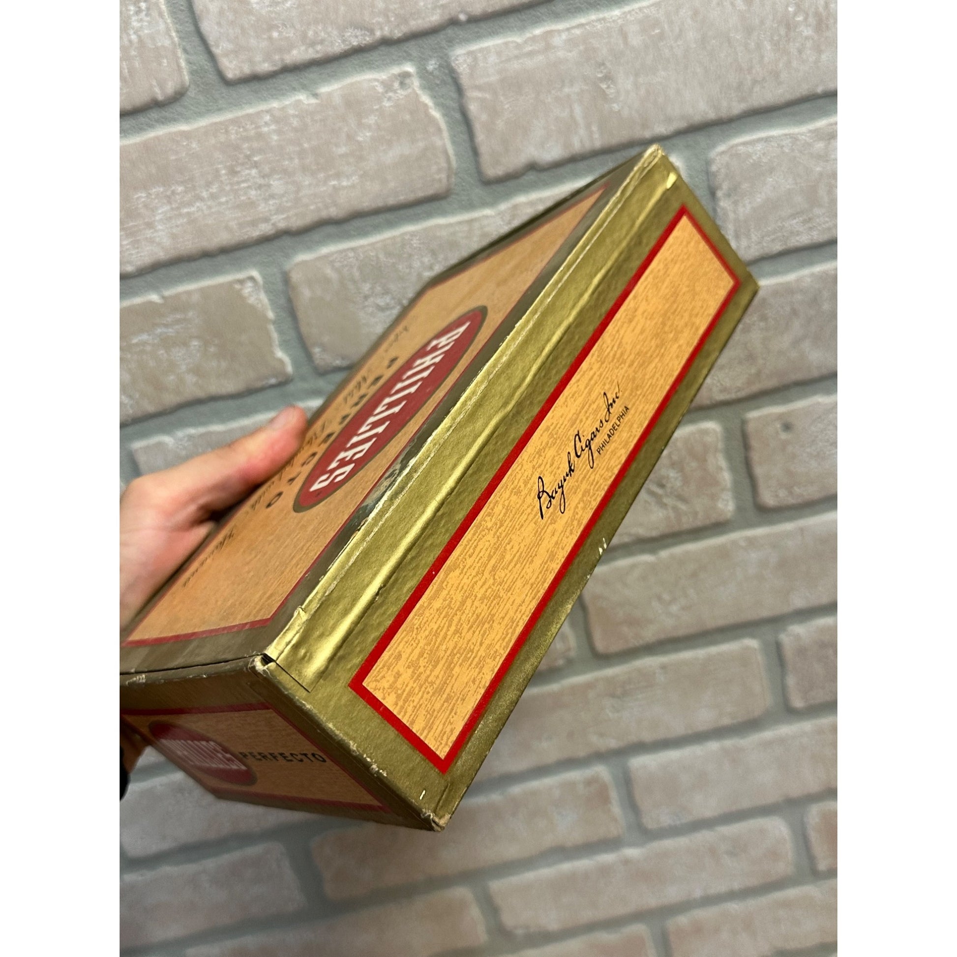 Vintage 1957 Phillies Perfector Cigar Box Milton Berle NBC TV Star Bayuk Co.