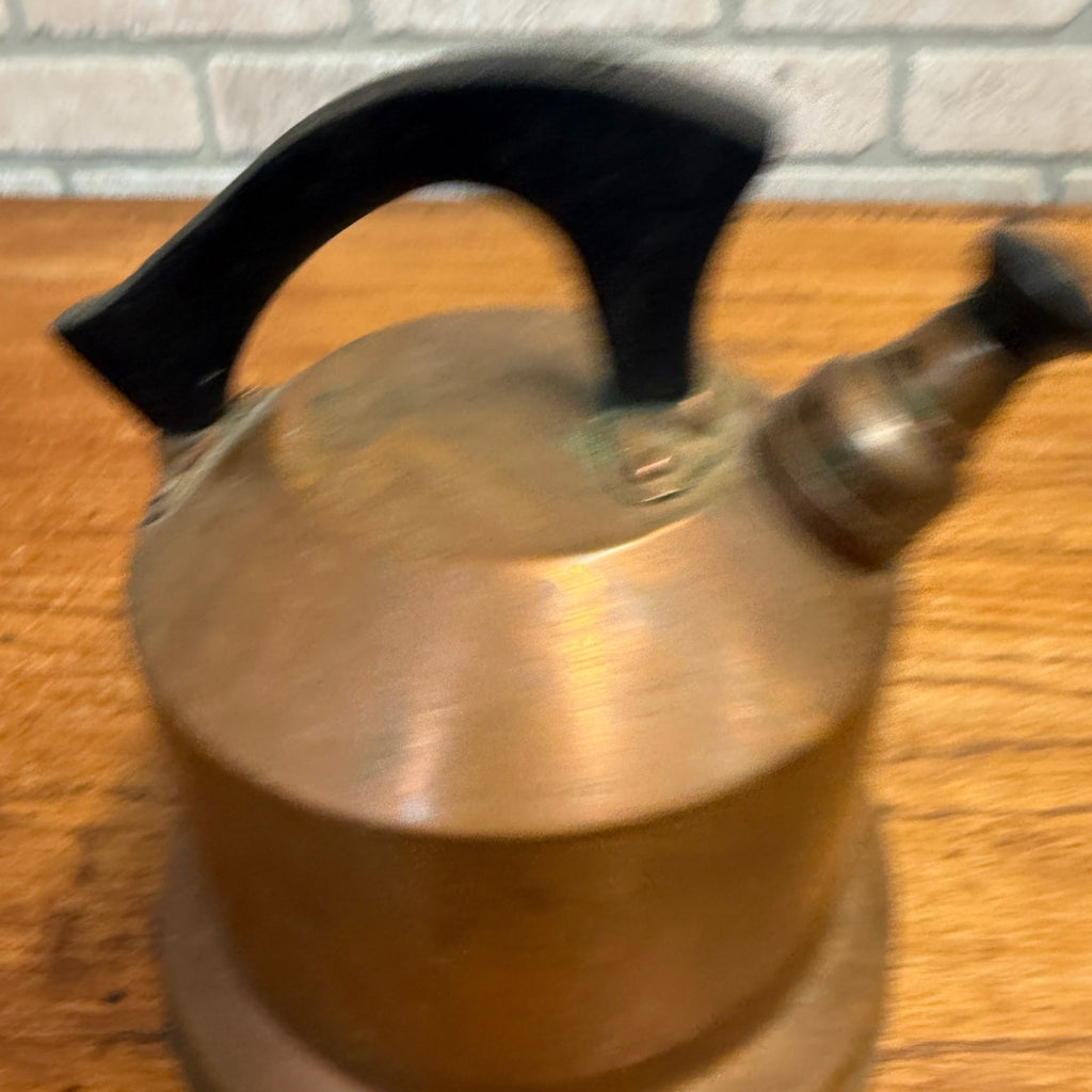 Antique Copper Tea Coffee Kettle Kitchen Decor