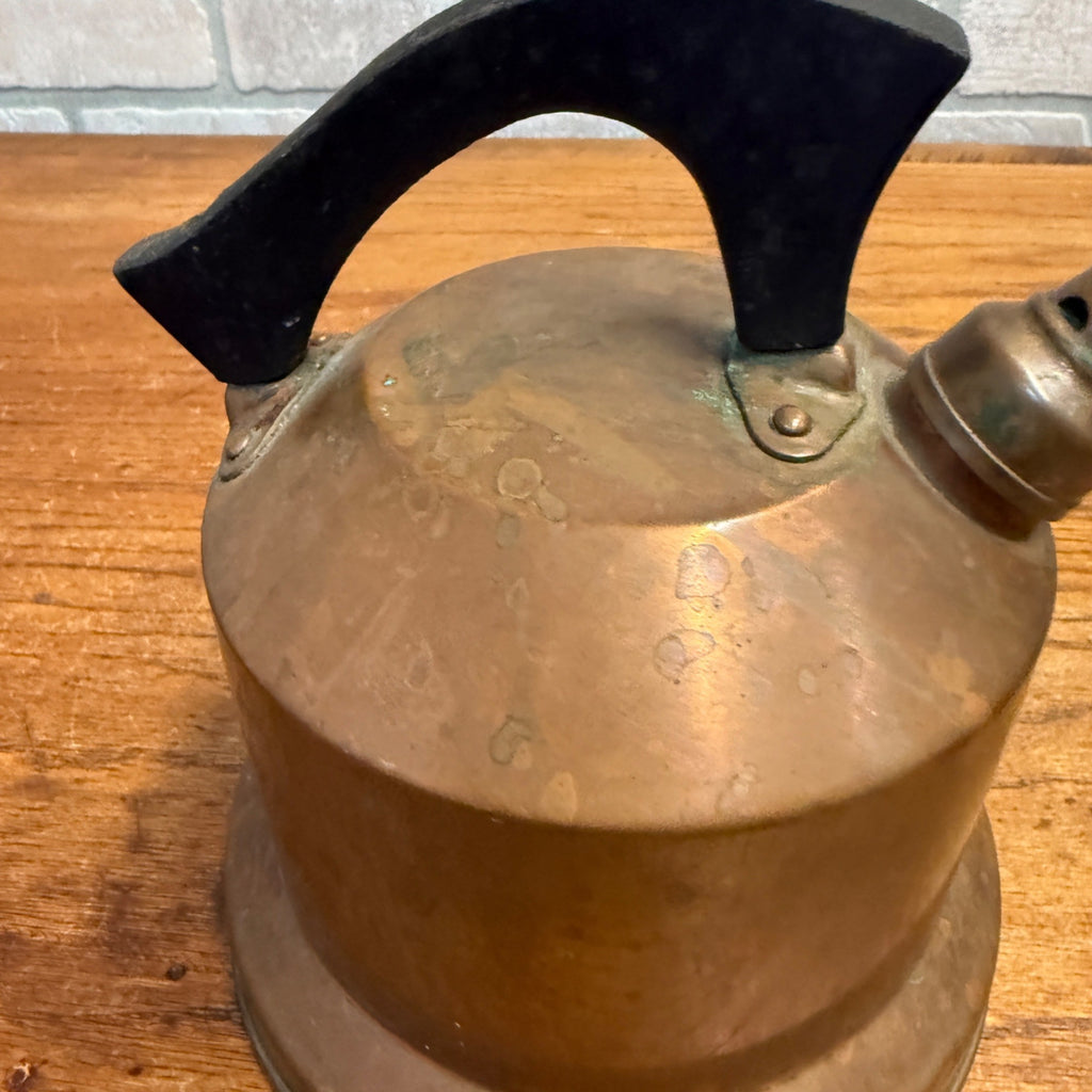 Antique Copper Tea Coffee Kettle Kitchen Decor