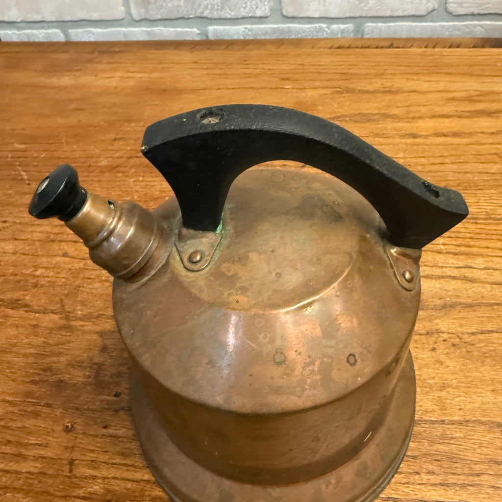 Antique Copper Tea Coffee Kettle Kitchen Decor