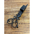 Antique Primitive 19th c. Wrought Iron Candle Snuffer Scissors Footed Farmhouse